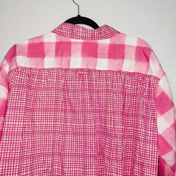 NWT Solid & Striped x Revolve‎ Painted Strawberry Gingham Drawstring Dress Large - Picture 9 of 10